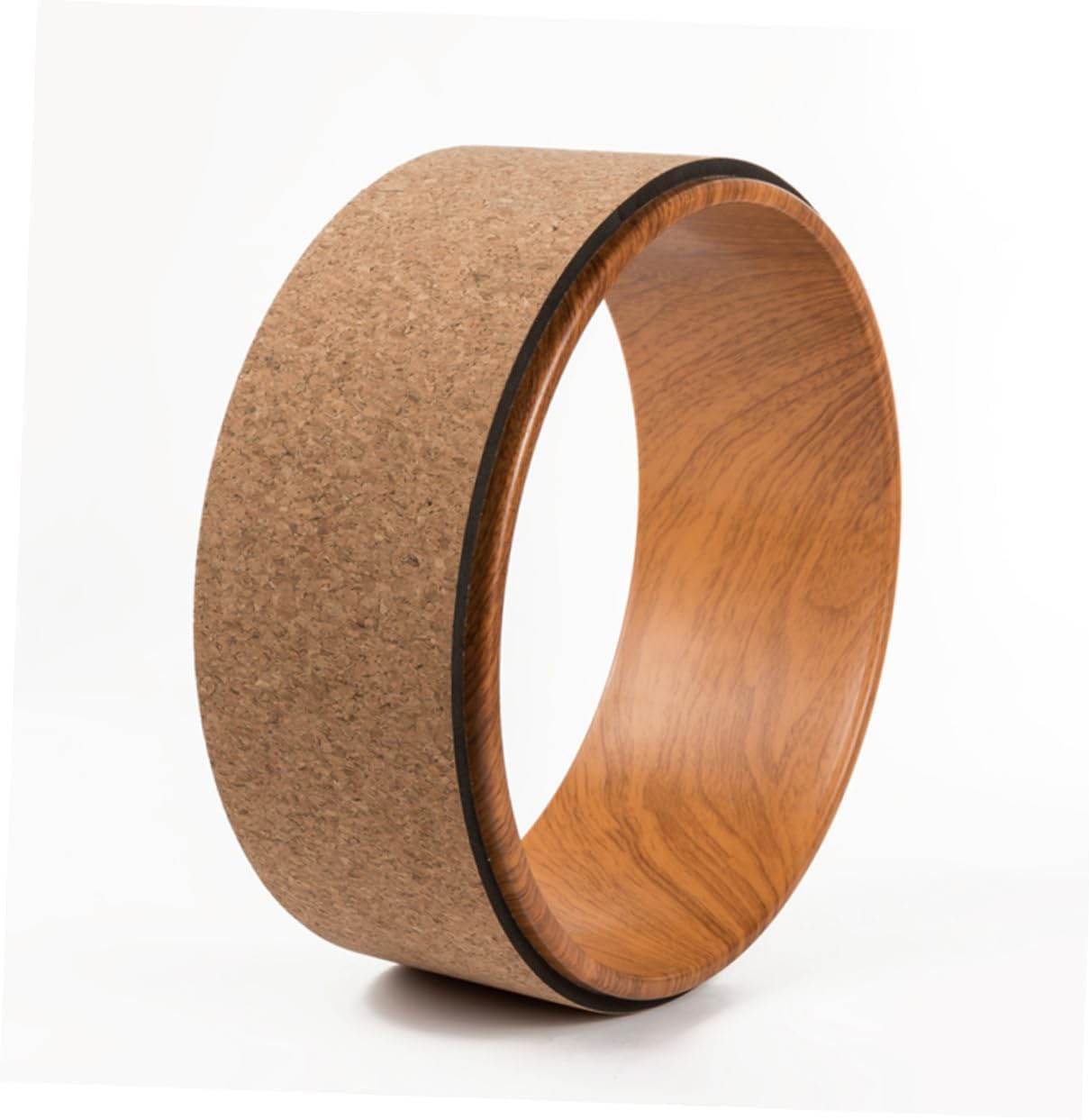 Yoga Wheel for Backbend Roller Yoga Exerciser Durable Natural Cork Perfect for Spine Stretch