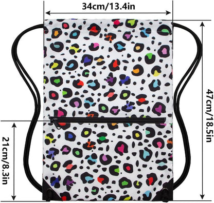 HOLYLUCK Drawstring Backpack Bag Sport Gym Sackpack - Colors A