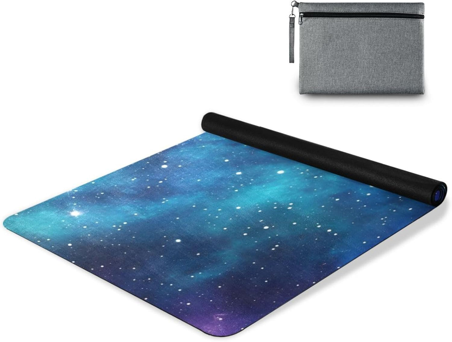 Galaxy Stars Yoga Mat Non Slip Thick Kids Eco Friendly Rubber Workout Foldable Yoga Mat Women Exercise