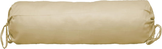 Saffron HANDICRAFTS Cotton 240TC - Bolster Cover Full Round Removable Cover for Neck Roll, Leg Rest,Yoga Practice, Meditation, Bed Sofa Couch (Turquoise Blue, 8"x24"(20 cm x 60 cm))