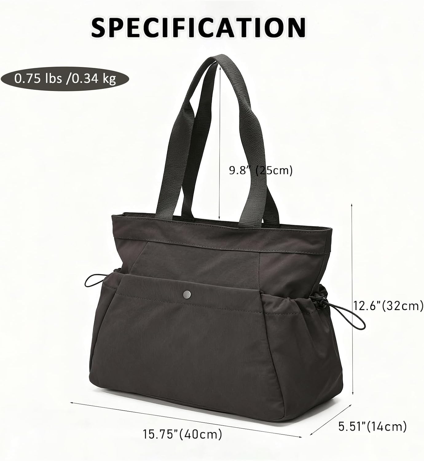 Yoga Bags for Women Gym Tote Bag with Adjustable Mat Holder Yoga Mat Carrier Shoulder Bags for Workout Pilates Travel Beach Work Shop