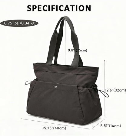 Yoga Bags for Women Gym Tote Bag with Adjustable Mat Holder Yoga Mat Carrier Shoulder Bags for Workout Pilates Travel Beach Work Shop