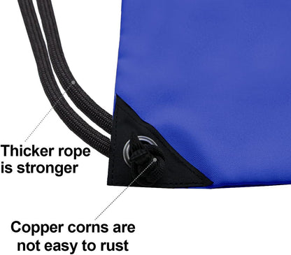 HOLYLUCK Drawstring Backpack Bag Sport Gym Sackpack - Colors A