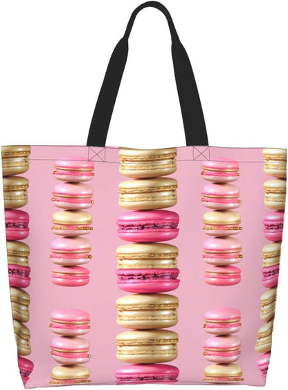 Tote Shoulder Bag Large Durable Reusable Eco-friendly Handbag Lightweight Stylish for Daily Use-19.7x15.7x5.9 Inch - Colors A