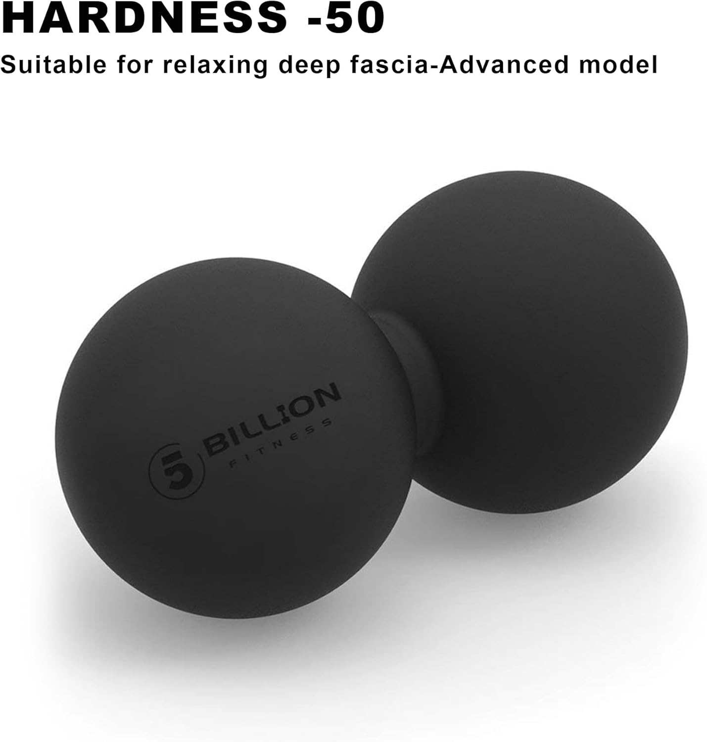 5BILLION FITNESS Peanut Massage Ball - Double Lacrosse Massage Ball & Mobility Ball for Physical Therapy - Deep Tissue Massage Tool for Myofascial Release, Muscle Relaxer, Acupoint Massage