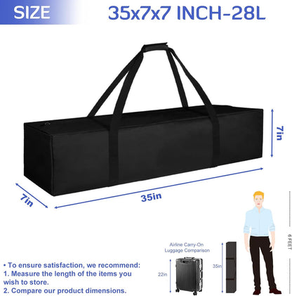 INFANZIA 45inch Sports Duffel Travel Bag, 115L Extra Large Duffel Luggage Bag with Upgrade Zipper, Water Resistant & Foldable Equipment Storage Bag for Camping Tent Tripod Fishing