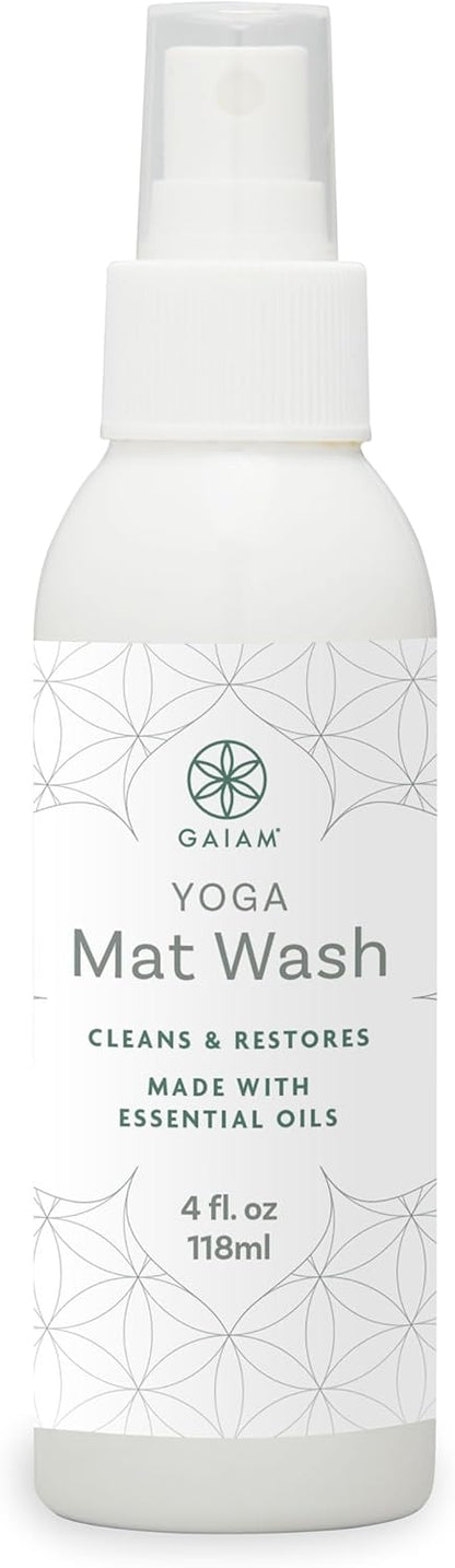 Gaiam Yoga Mat Cleaner Spray (4oz), Green