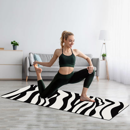 FOLAI Extra Thick Yoga Mat 6mm，pilates mat thick - Non-Slip Exercise Mat for HIIT, Pilates & Home Workouts & Workout with Free Carry Strap