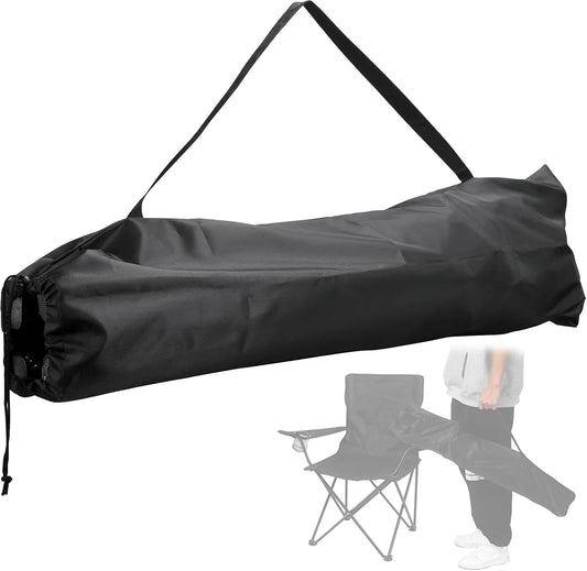Camping Chair Replacement Carry Bag, Folding Chair Storage Bag With Shoulder Strap & Drawstring, Durable, Tear-Resistant, Outdoor Travel for camping chairs with a folded length under 37in(No Chair)