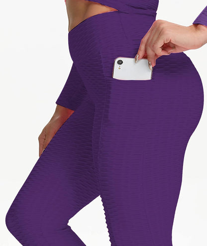 JGS1996 Butt Lifting Leggings for Women Tummy Control Workout Yoga Pants High Waisted Scrunch Booty Gym Tights