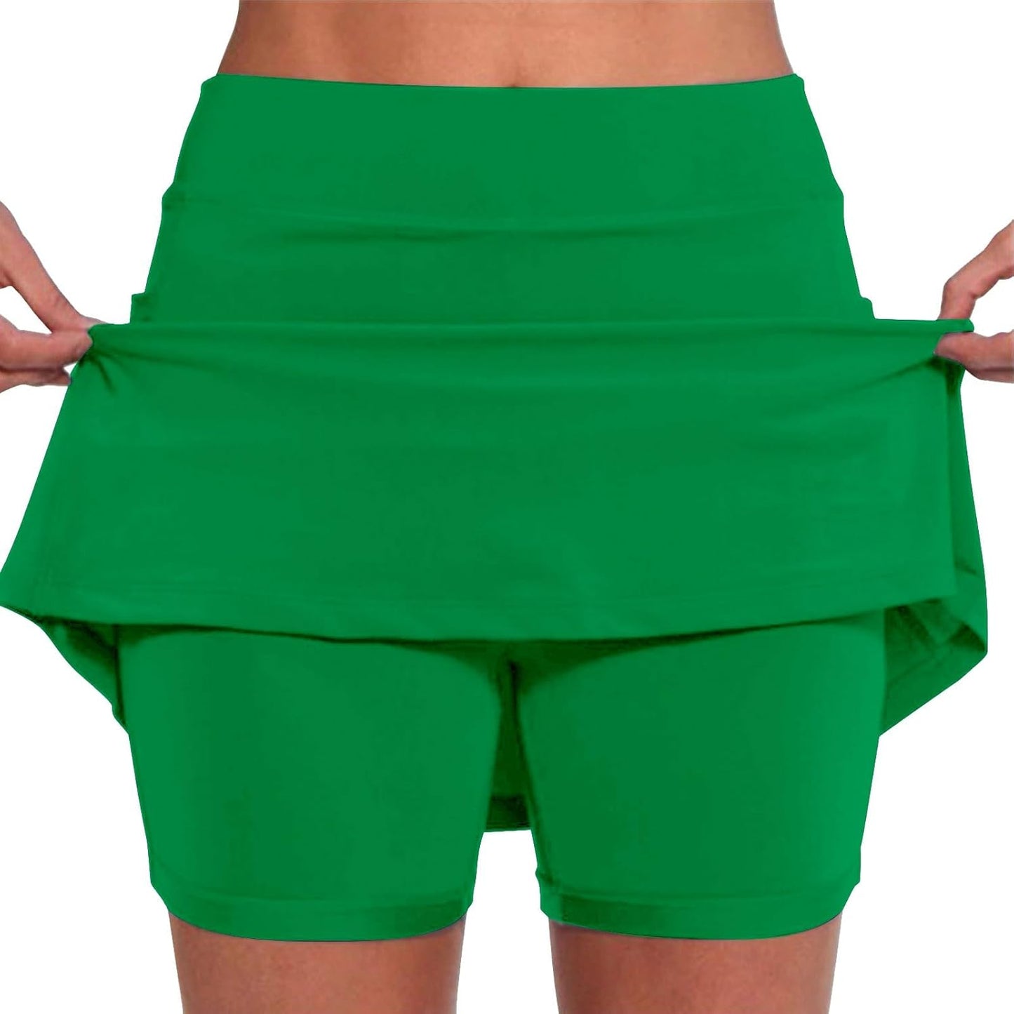 SHAOBGE Athletic Yoga Culottes for Women Solid Color Elastic Shorts Summer Lightweight High Waist Skinny Joggers Skirt 2024