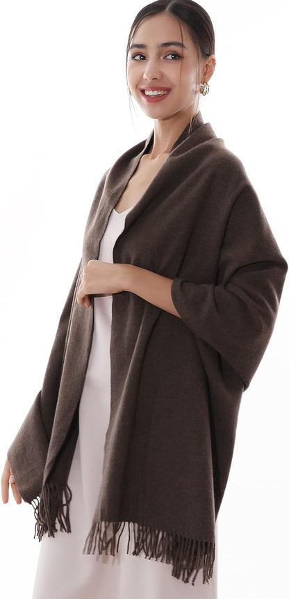 RIIQIICHY Winter Scarfs for Women Pashmina Shawls Wraps for Evening Dresses Large Warm Soft Scarves
