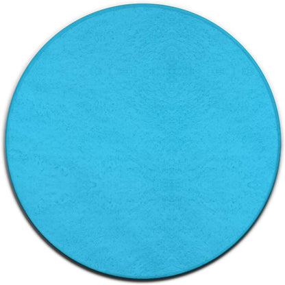 Machine Washable Modern Round Area Rug, Room Sofa Yoga Soft Round Carpet, Home Decor Non Slip Kitchen Office Circle Rug Grey, 24inch