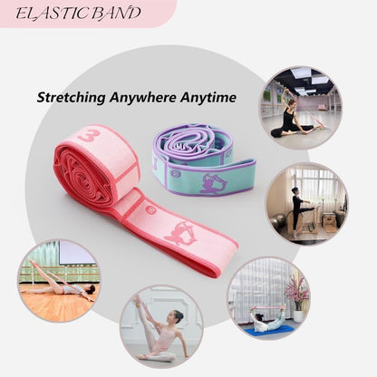 Multi-Loop Stretch Band - Yoga, Pilates, Ballet, and Physical Therapy Stretching Strap for Flexibility, Leg Stretching, and Exercise - Durable Stretching Equipment