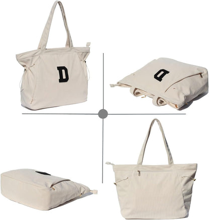 ESVAN Corduroy Yoga Tote Bag Gifts for Women Drawstring Yoga Mat Bag for Office Workout Travel Carryall Pilates Gym