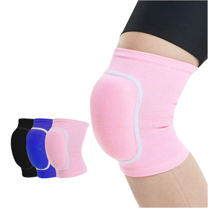 JUMISEE Kids Knee Pad, Anti-Slip Padded Sponge Knee Brace Breathable Flexible Elastic Knee Support for Football Volleyball Dance Skating Basketball Sports