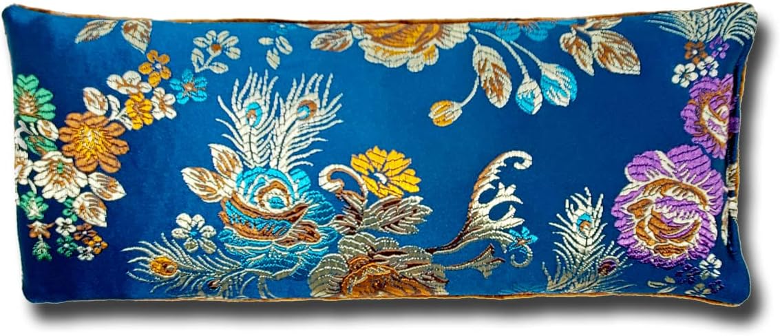 Handmade Luxe Serenity Eye Pillow - All-Natural Flaxseed - Unscented or Lavender Scented – Weighted Eye Mask for Yoga, Meditation, Hot & Cold Therapy