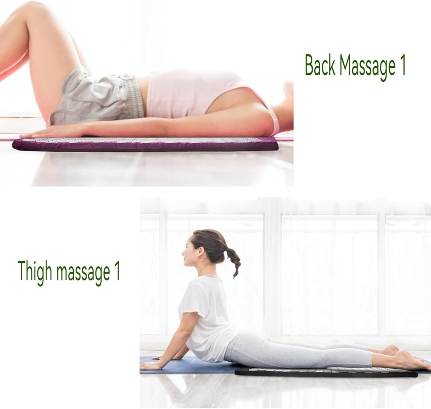 Acupressure Mat Acupressure Set Acupressure Mat with Pillow Acupressure Set Soothing Relaxation and Massage Relief from Back Pain Head and Neck Pain Suitable for Women and Men(Blue)