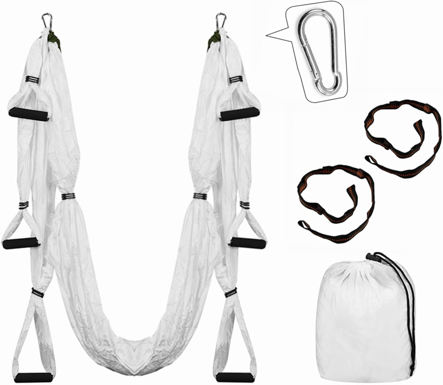 Aerial Yoga Hammock 250x150cm/98.43x59in Parachute Fabric Swing for Inversion Fitness