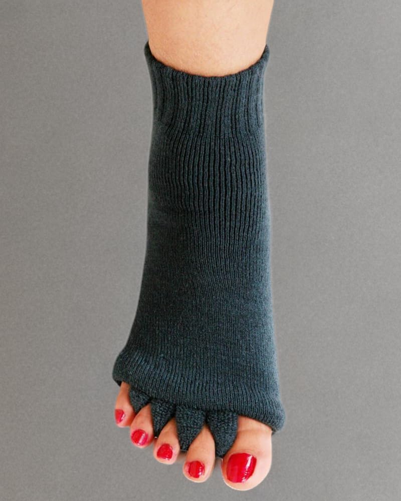 Yoga Sports GYM Five Toe Separator Socks Alignment Pain Health Massage Socks, Prevent Foot Cramps, One Pair