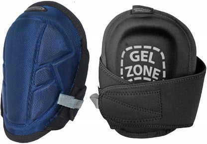 McGuire-Nicholas Gel Lite Pro Flooring Knee Pads for Men and Women, Soft Gel Adjustable Knee Pads for Gardening, Flooring, and Work, Navy/Black | 22382