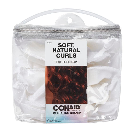 Conair Foam Hair Rollers -Heatless curls - Foam Rollers - Hair Rollers - Loose Hair Curlers in Assorted Sizes - 8 Count w/storage case