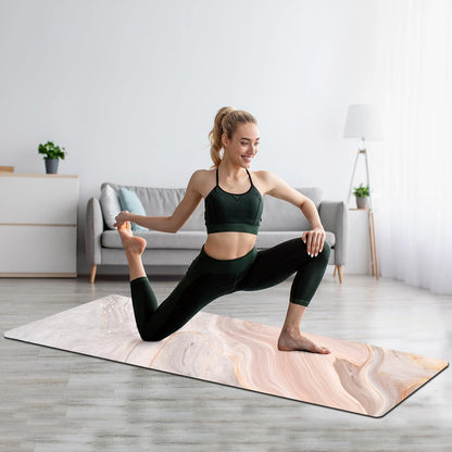 FOLAI Extra Thick Yoga Mat 6mm，pilates mat thick - Non-Slip Exercise Mat for HIIT, Pilates & Home Workouts & Workout with Free Carry Strap