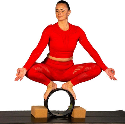 Enlighten Yoga Wheel - Great for Adding Active Strength and Flexibility to Your Exercise and Yoga Practice