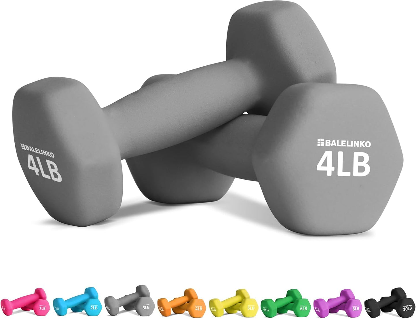 Balelinko Home Gym Equipment Workouts Strength Training Weight Loss Pilates Weights Yoga Sets Weights for Women, Men, Seniors and Youth