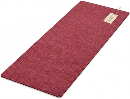 LFH Home Handmade Cotton Yoga Mat Cotton Rug picnic mat For Exercise, Workout, Fitness - Perfect Heavy Quality Eco Friendly Natural Cotton Woven Reversible Yoga Mats for Men & Women - 72x26 Inch.
