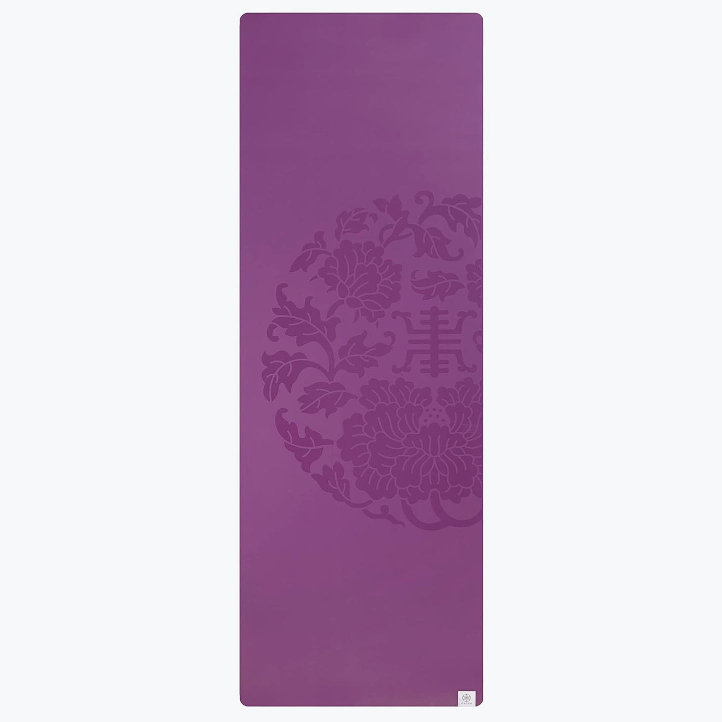 Gaiam Dry-Grip Yoga Mat - 5mm Thick Non-Slip Exercise & Fitness Mat for Standard or Hot Yoga, Pilates and Floor Workouts - Cushioned Support, Non-Slip Coat - 68 x 24 Inches