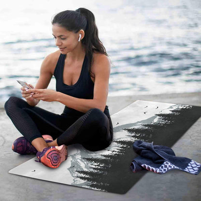 Qilmy Fantasy Mandala Pattern Yoga Mat, Non-Slip Texture Pro Yoga Mat Eco Friendly Exercise & Workout Mat for Yoga, Pilates and Floor Exercises