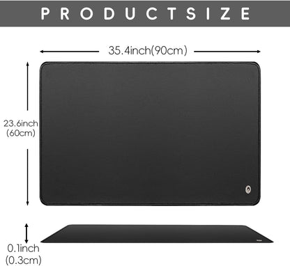 Grounding Mat,35.4x23.6 inches,Reconnect to The Earth EMF Recovery,for Foot Therapy, Universal Grounding Sleep Mat, Grounding Yoga Mat,Improve Energy,Sleep Assist and Helps with Anxiety Black
