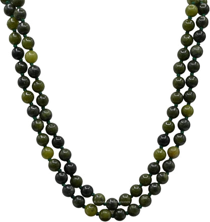 Amazing Gemstone 108 Beads Handmade Mala (Knotted, Rudraksha) - Colors B
