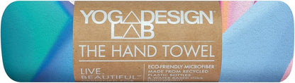 yogadesignlab | The Hand Towel | Premium Non Slip Hand Towel | Designed in Bali | Colorful Eco Printed + Quick Dry + Soft | Hot Yoga, Bikram, Ashtanga, Sport, Barre, Travel (Pearl)