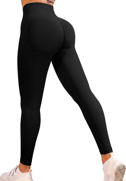 YZMJAFU Yoga Leggings for Women, Women's Butt Lifting Workout Leggings, Tummy Control Ruched Athletic Pants