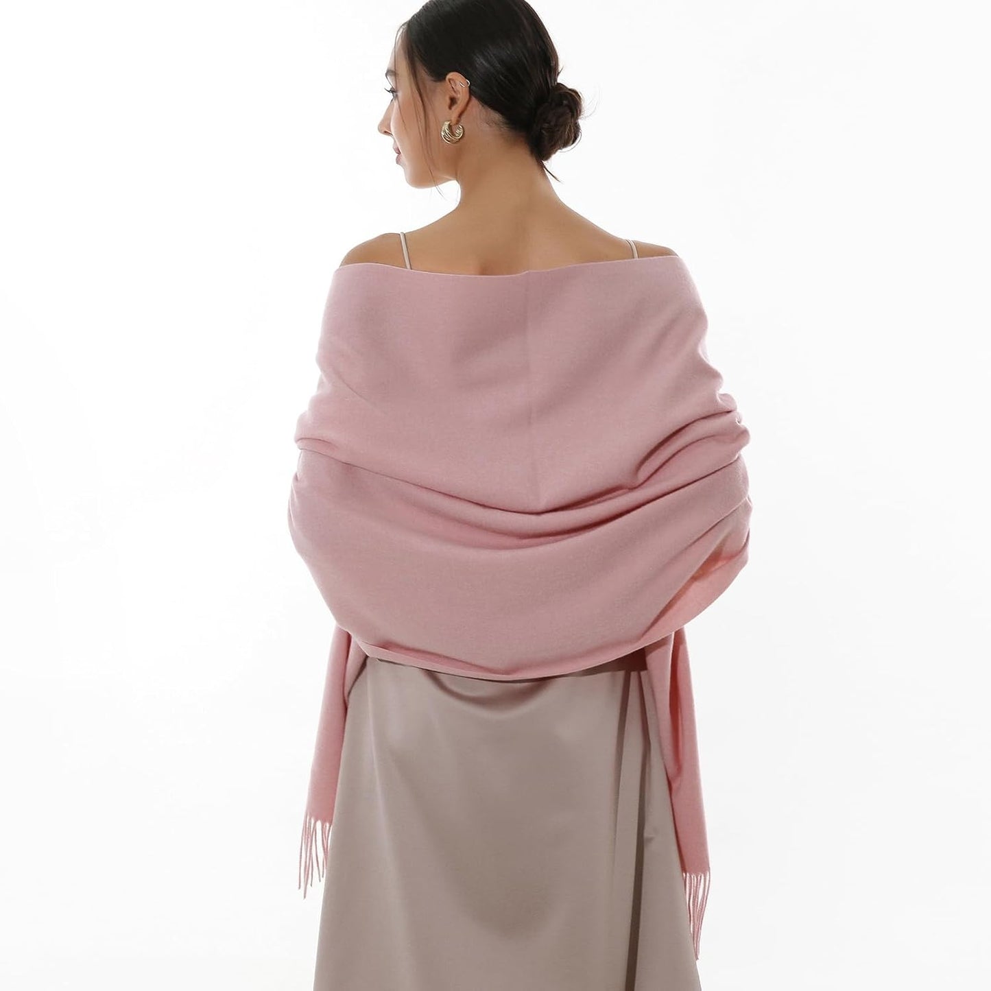 RIIQIICHY Winter Scarfs for Women Pashmina Shawls Wraps for Evening Dresses Large Warm Soft Scarves