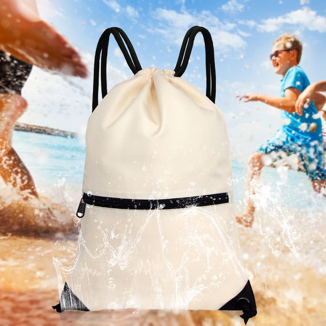 HOLYLUCK Drawstring Backpack Bag Sport Gym Sackpack - Colors B