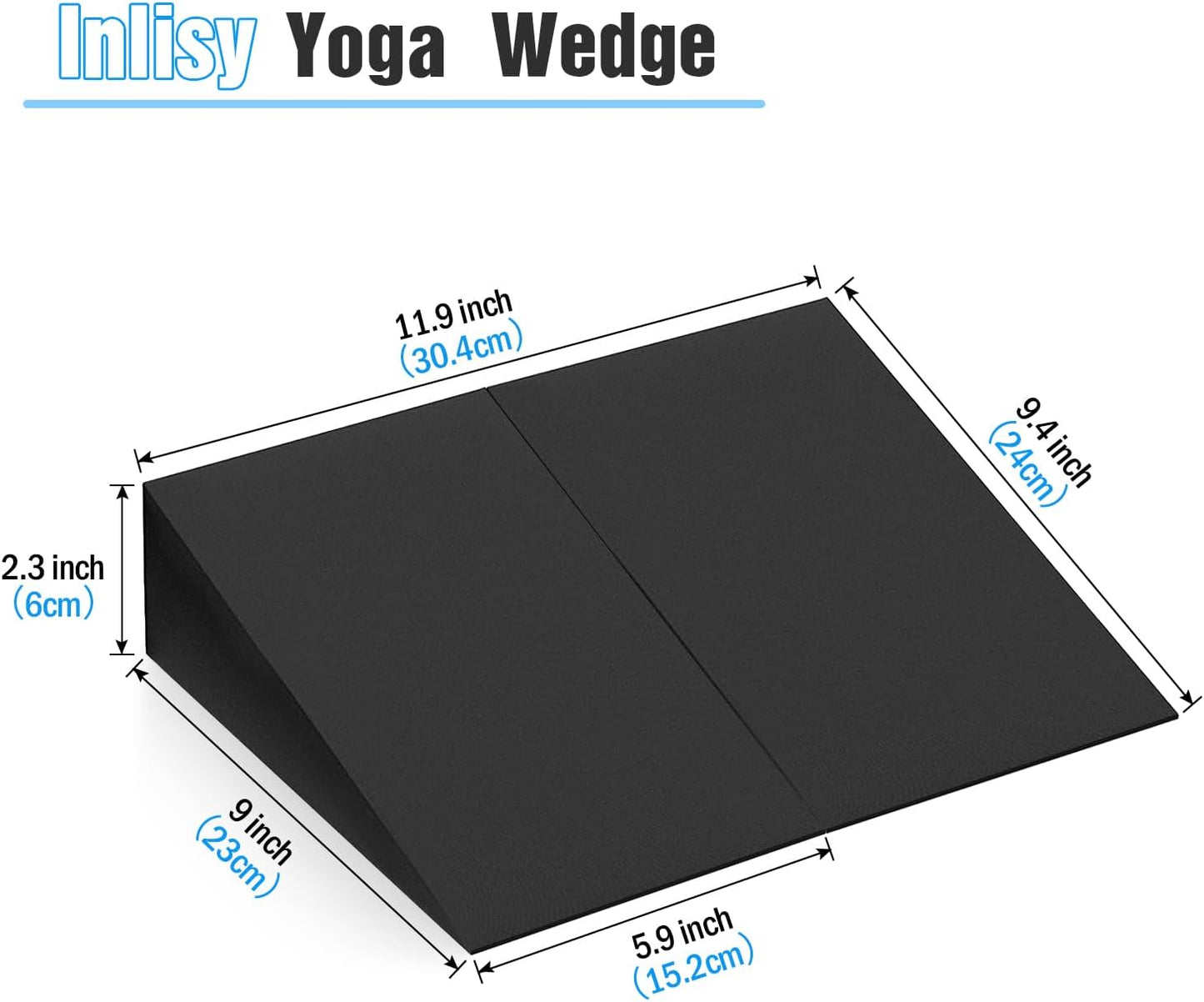 Foam Wedge Slant Board, 2-pcs Update Calf Stretcher, Squat Wedges for Yoga, Foot Rehabilitation and Stretching, and Physical Therapy