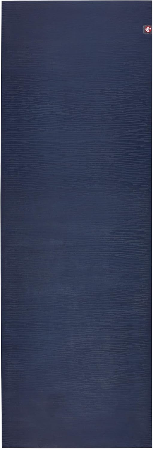 Manduka eKOLite Yoga Mat 71" - 4mm | Natural Rubber | Eco-Friendly | Soft Textured Surface | Natural Next-to-Skin Feel | 71 x 26 inches | Charcoal Grey