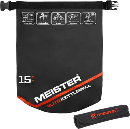 Meister Elite Portable Sand Kettlebell - Soft Sandbag Weight