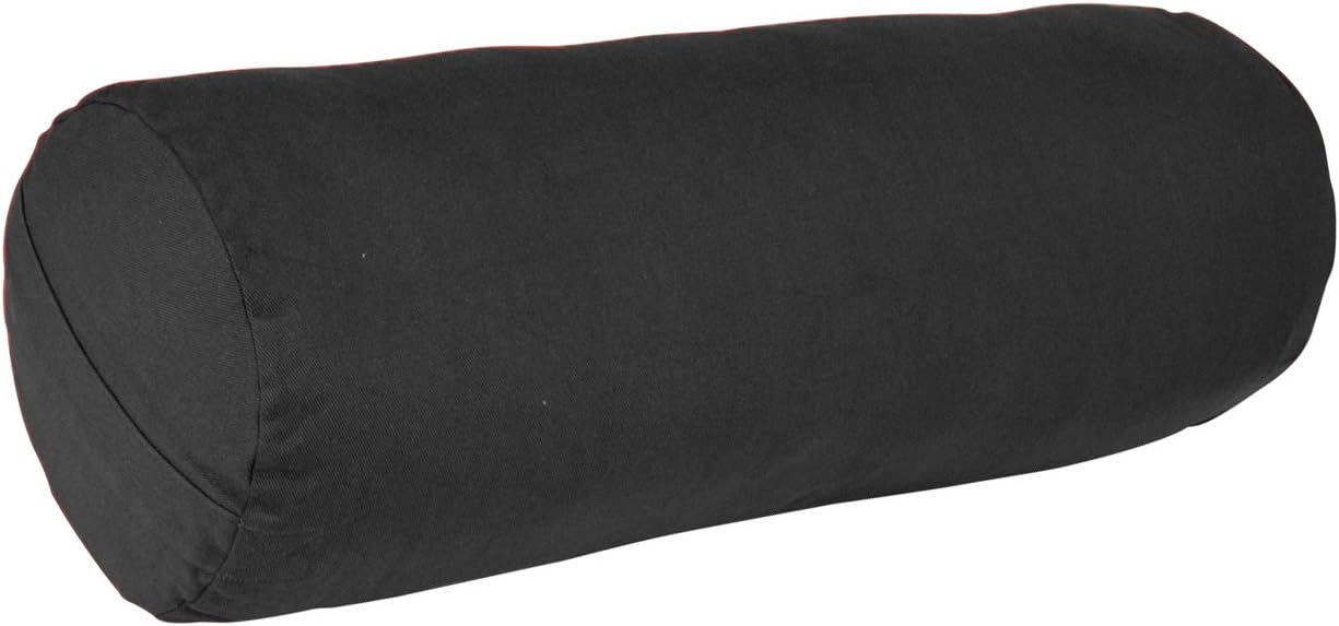 YogaAccessories MAX Support Deluxe Round Cotton Yoga Bolster