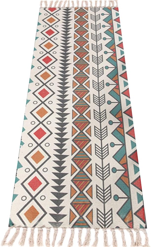 nuveti Cotton Yoga Mat - Absorbent, Grippy Tight Weave, Ashtanga & Hot Yoga Rug, Helps with Slippery Hands & Feet