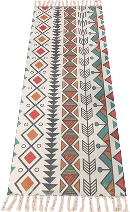nuveti Cotton Yoga Mat - Absorbent, Grippy Tight Weave, Ashtanga & Hot Yoga Rug, Helps with Slippery Hands & Feet