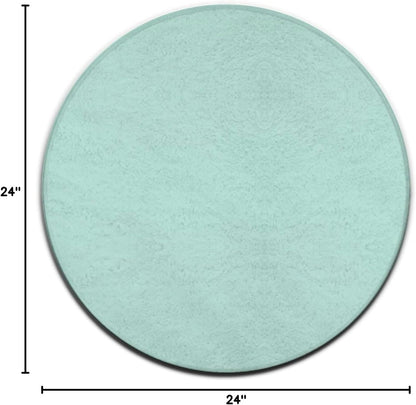 Room Sofa Yoga Soft Round Carpet, Modern Round Area Rug, Non Slip Machine Washable Kitchen Office Circle Rug Purple, 36inch