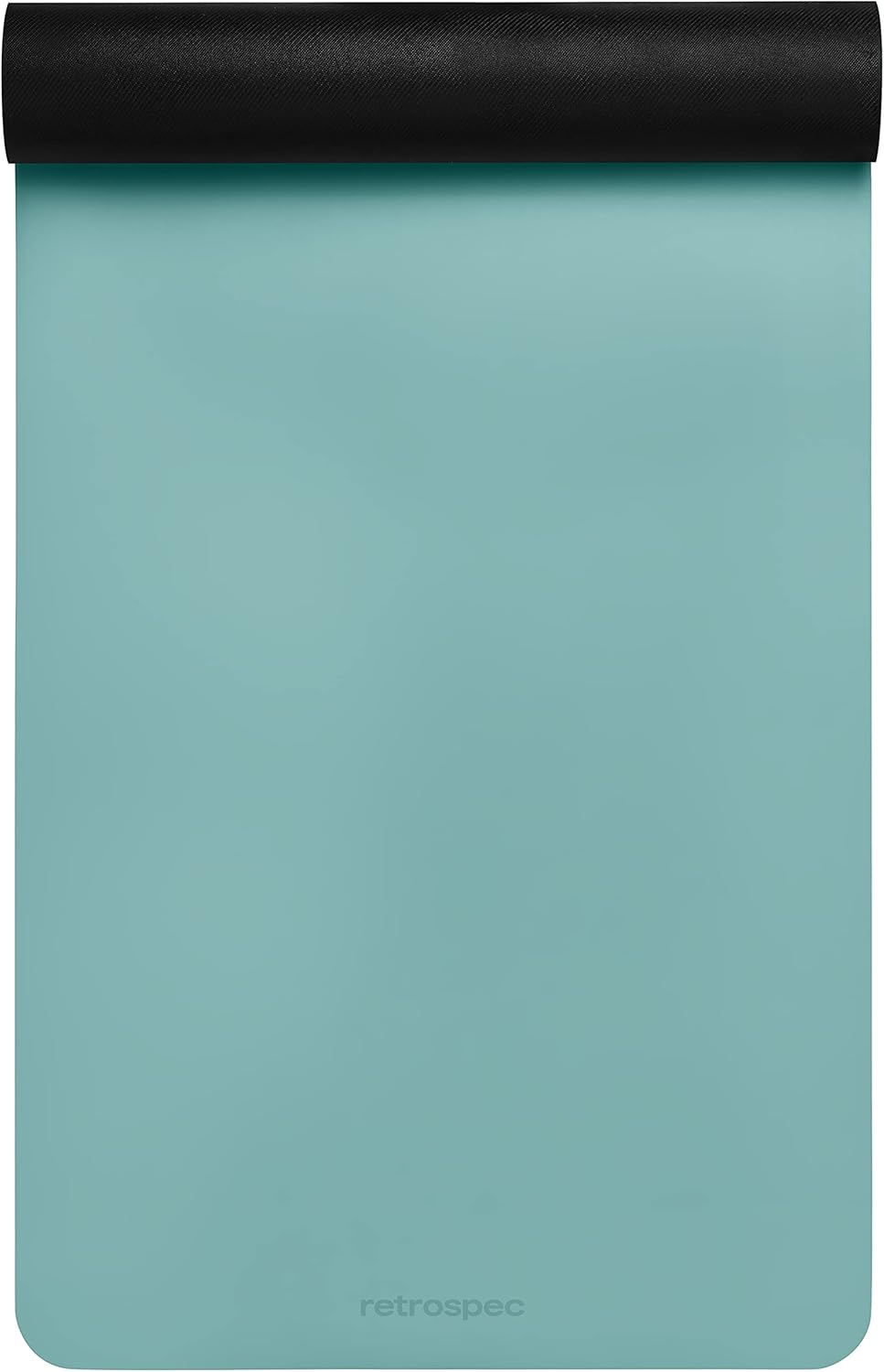 Retrospec Laguna 5mm Yoga Mat - Fitness Mat for Women, Men & Children, Slip-Resistant and Moisture Absorbing Exercise Mat for Home, Pilates, Yoga and Floor Workouts