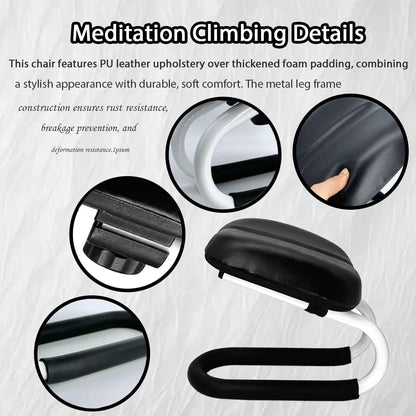 Meditation Bench,Adjustable Metal Kneeling Chair,Non-Slip Meditation Chair with Cushion,Ergonomic Meditation Chairs or Yoga Stool, Seiza Chairs for meditations, Home Studios, Yoga Rooms.