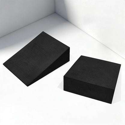 2 Pieces Squat Wedge Block Slant Board Nonslip Heel Elevated Calf Stretch Board Squat Ramp for Strength Yoga Wrist Support