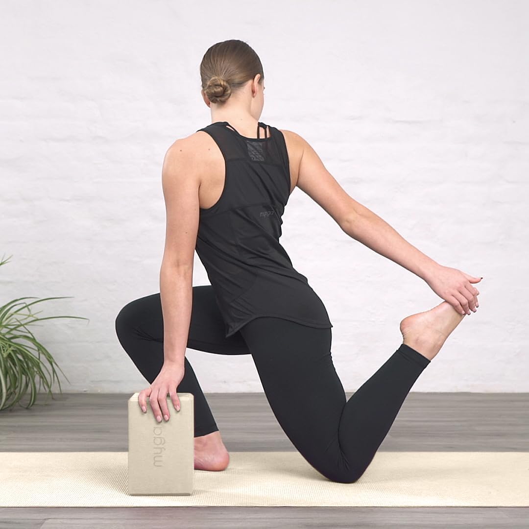 MYGA Yoga Block,Lightweight EVA Foam Yoga Brick,High Density Non-Slip Block for Yoga Poses, Pilates, Balance and Flexibility