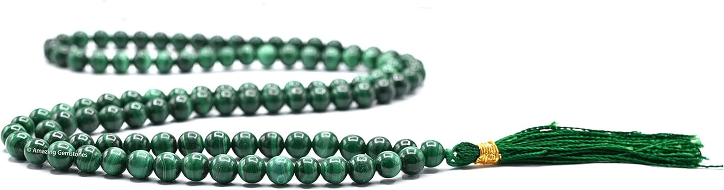Amazing Gemstone 108 Beads Handmade Mala (Knotted, Rudraksha) - Colors A